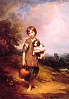 Cottage Girl with Dog and Pitcher by Thomas Gainsborough